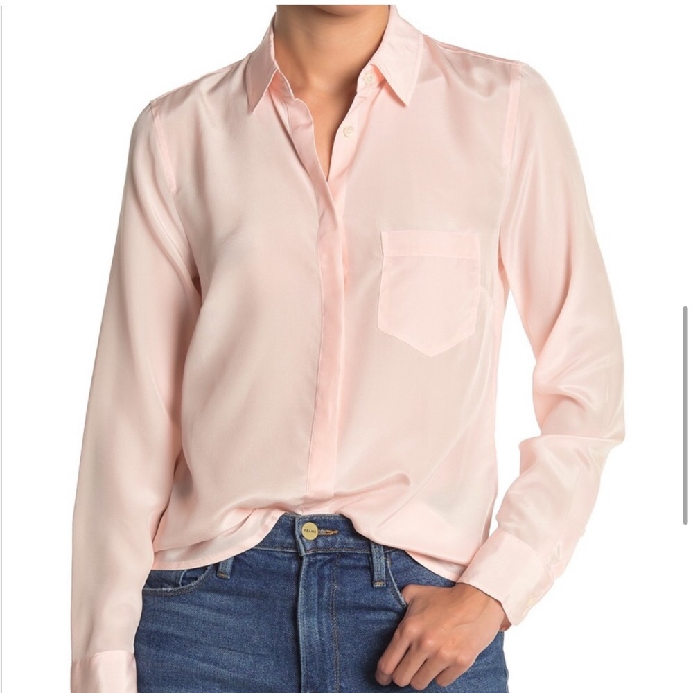 J. CREW - NWT Silk Button Up - Petal - Picture 4 of 9